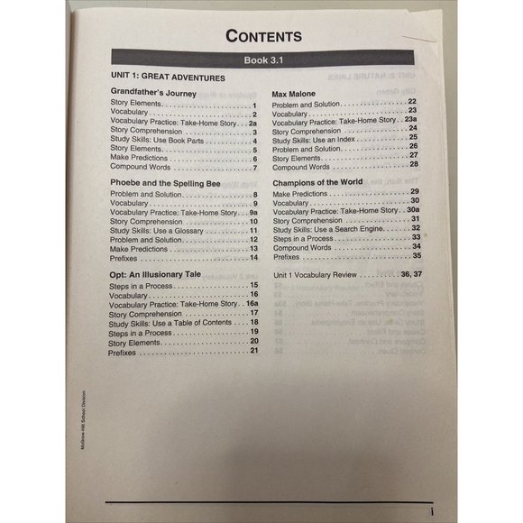 Reading Textbooks 1 & 2 Grade 3 McGraw-Hill Reading, Workbook Book Homeschool - Picture 7 of 9